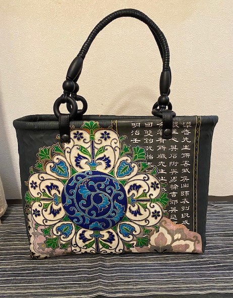 一閑張り （一閑張りカゴバッグ、ハンドメイド - バッグ）