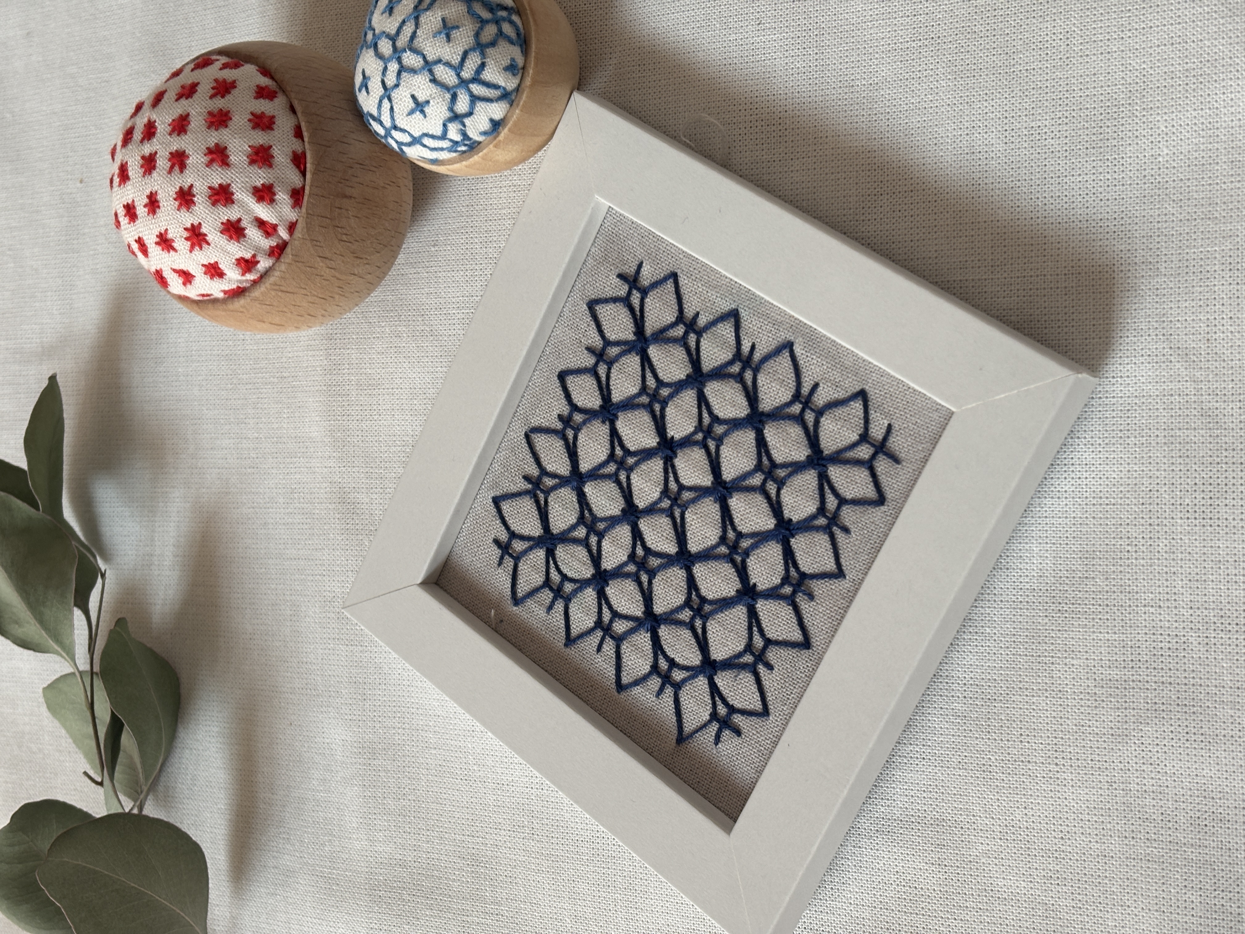 最終価格☆美品　ハンドメイド　戸塚刺繍　手刺繍　壁掛け鏡　1点品 最終価格☆美品 ハンドメイド 戸塚刺繍 手刺繍 壁掛け鏡 1点品