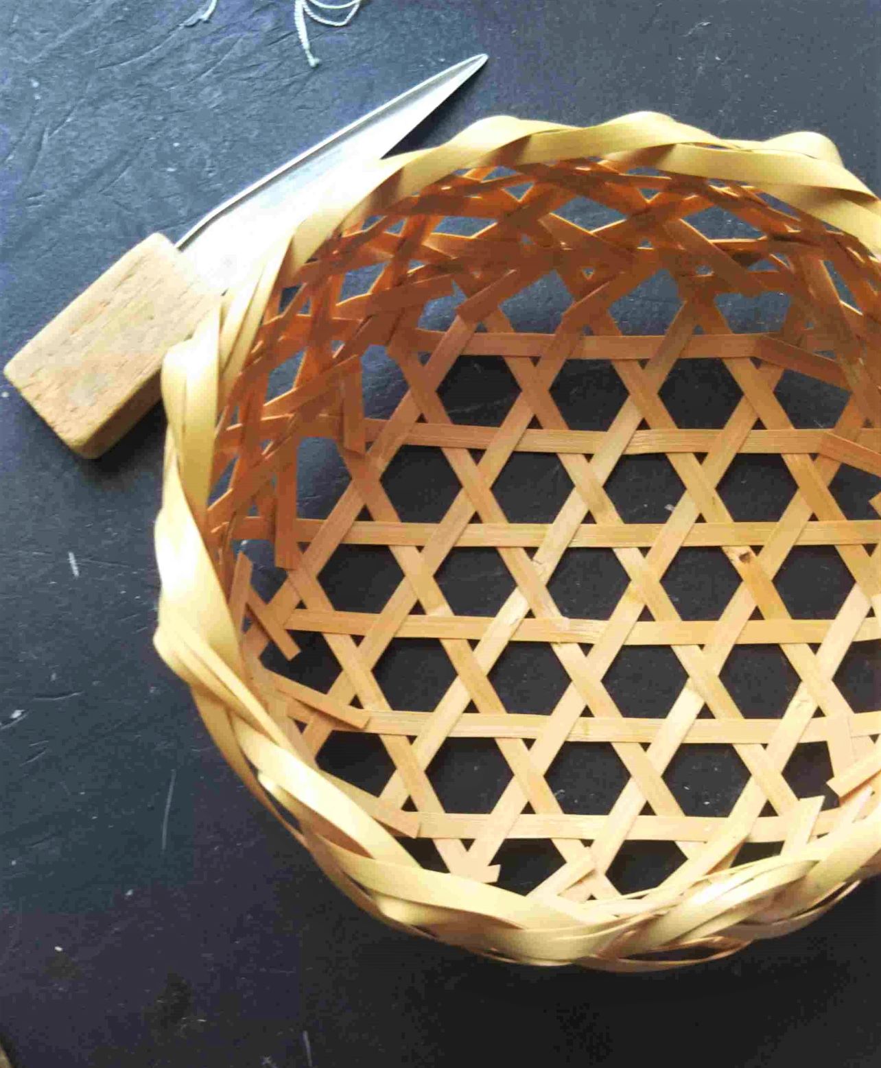 岡悠 竹のトレイ