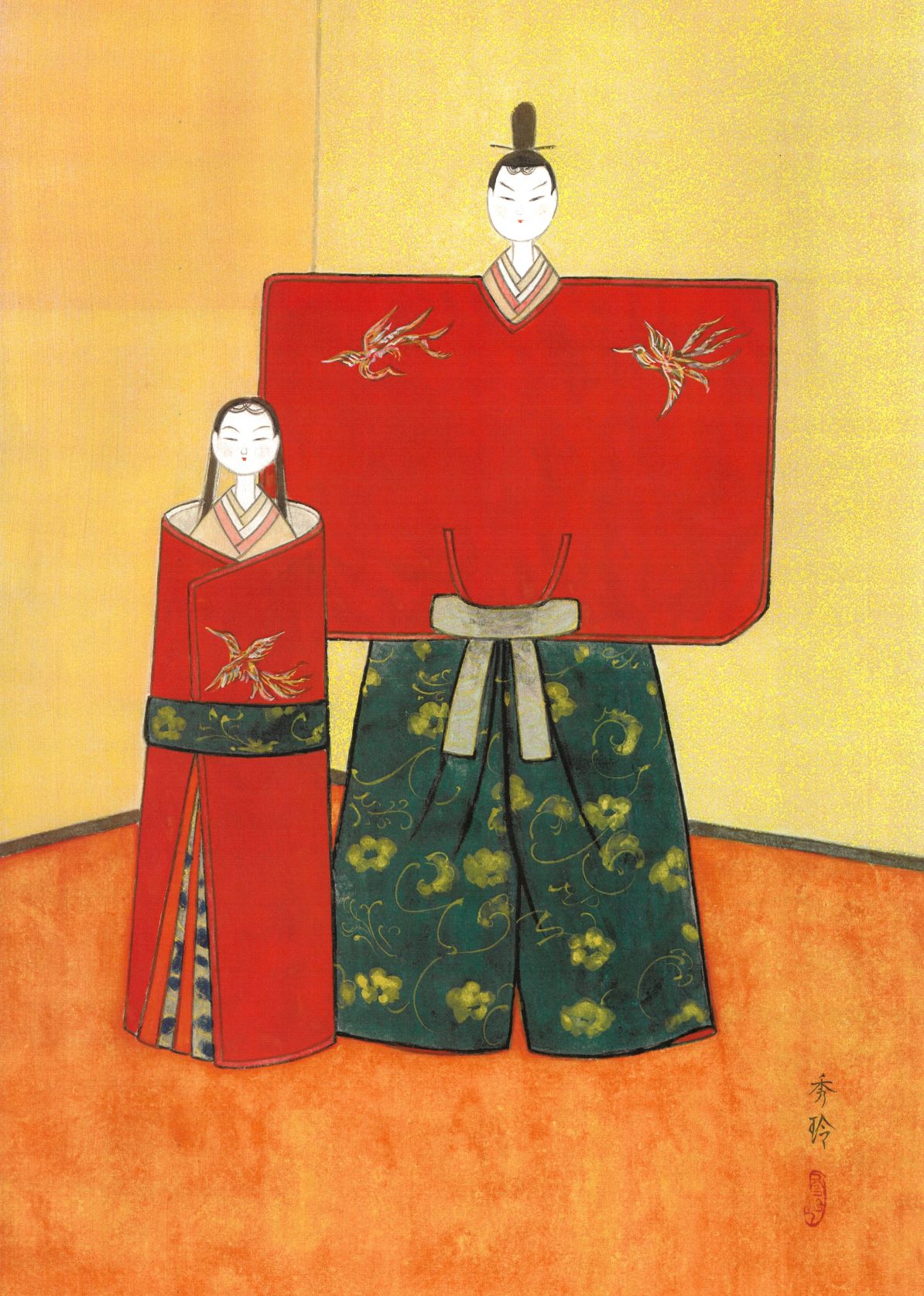 さな出品　10枚セット 新派遊食会 自筆 サイン色紙 俳画 日本画 絵画 イラスト 水墨画 等 28