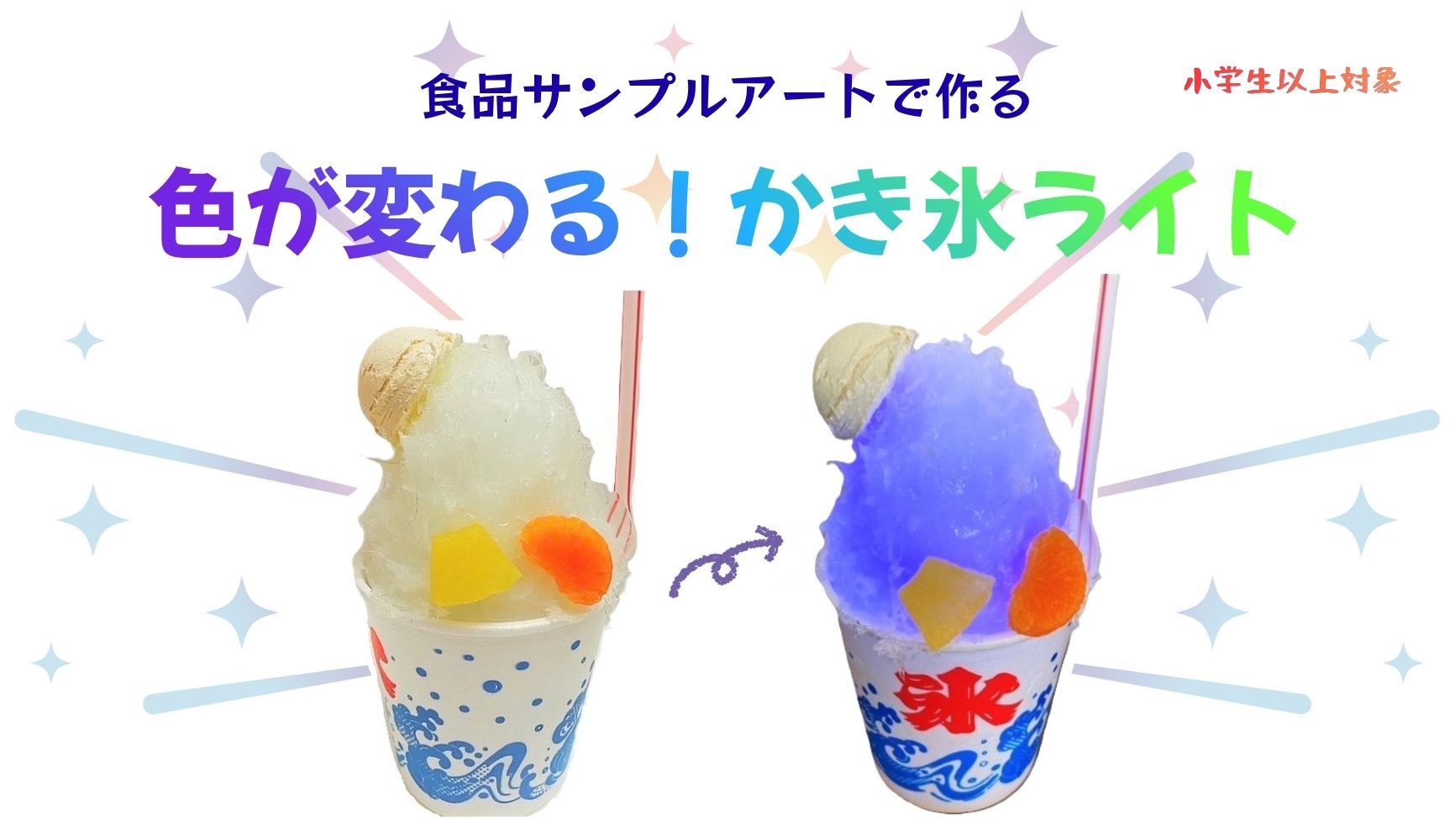 7/12】色が変わる！かき氷ライト｜講座紹介｜津中日文化センター｜中日 