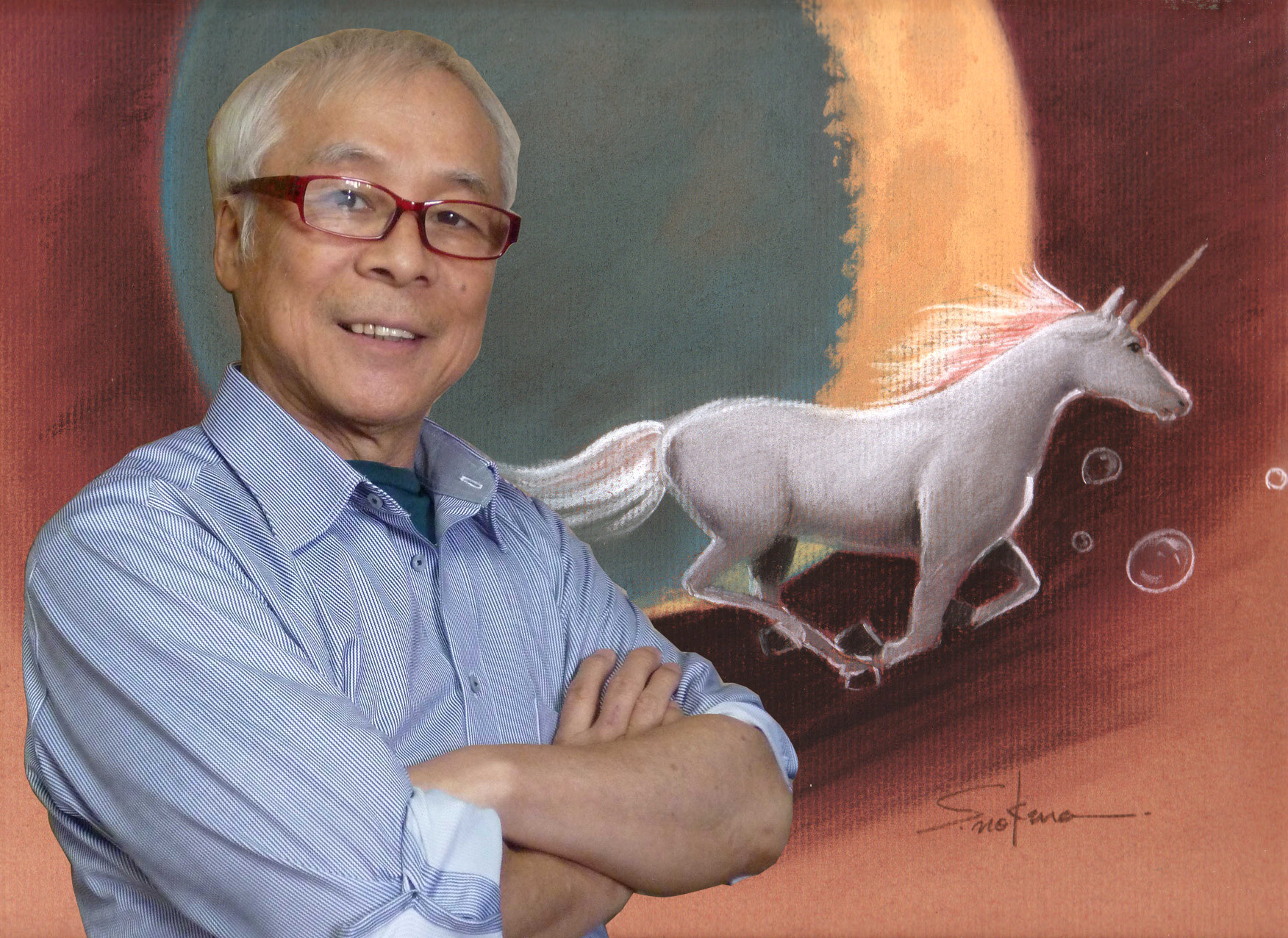 �u���֘A�摜�F�p�X�e����`������Ƃ������Ȑ��E�̊X��`��