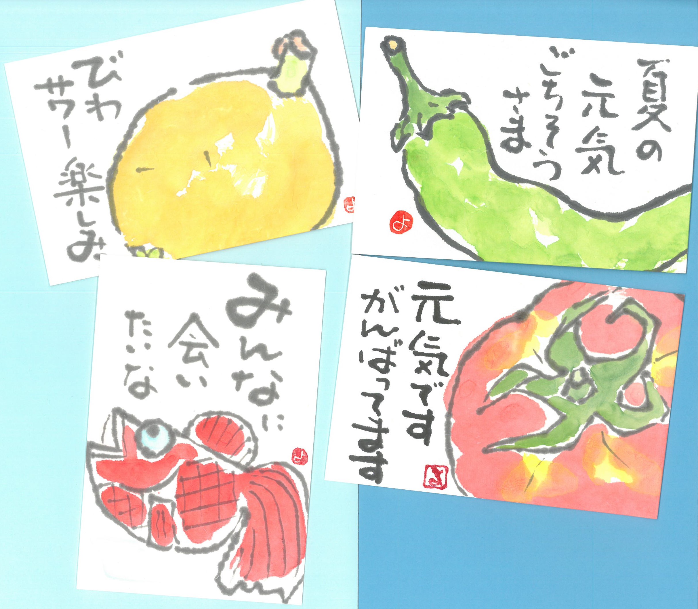 【未使用】日本美術教育センター　暮らしの絵手紙百科 心をつなぐ絵手紙｜講座紹介｜ぎふ中日文化センター｜中日文化センター