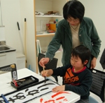 実用のペンと毛筆.JPG